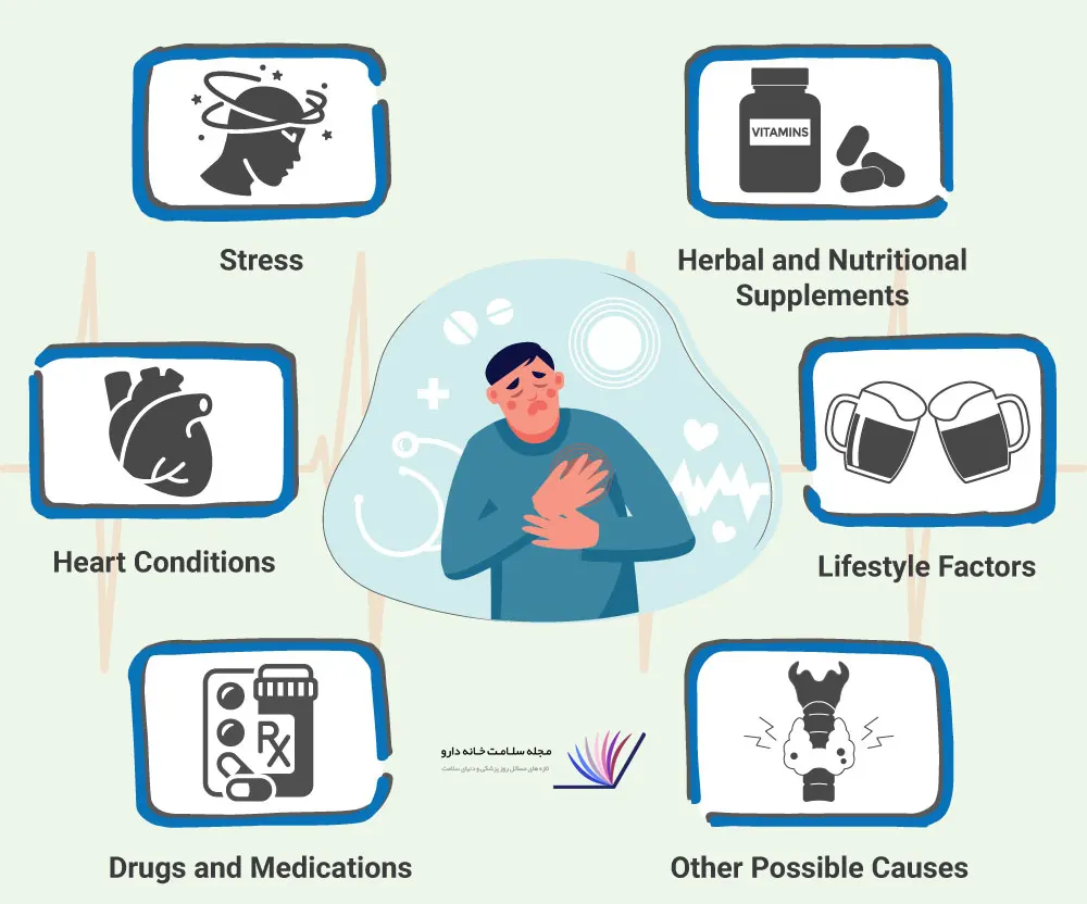 علت تپش قلب چیست