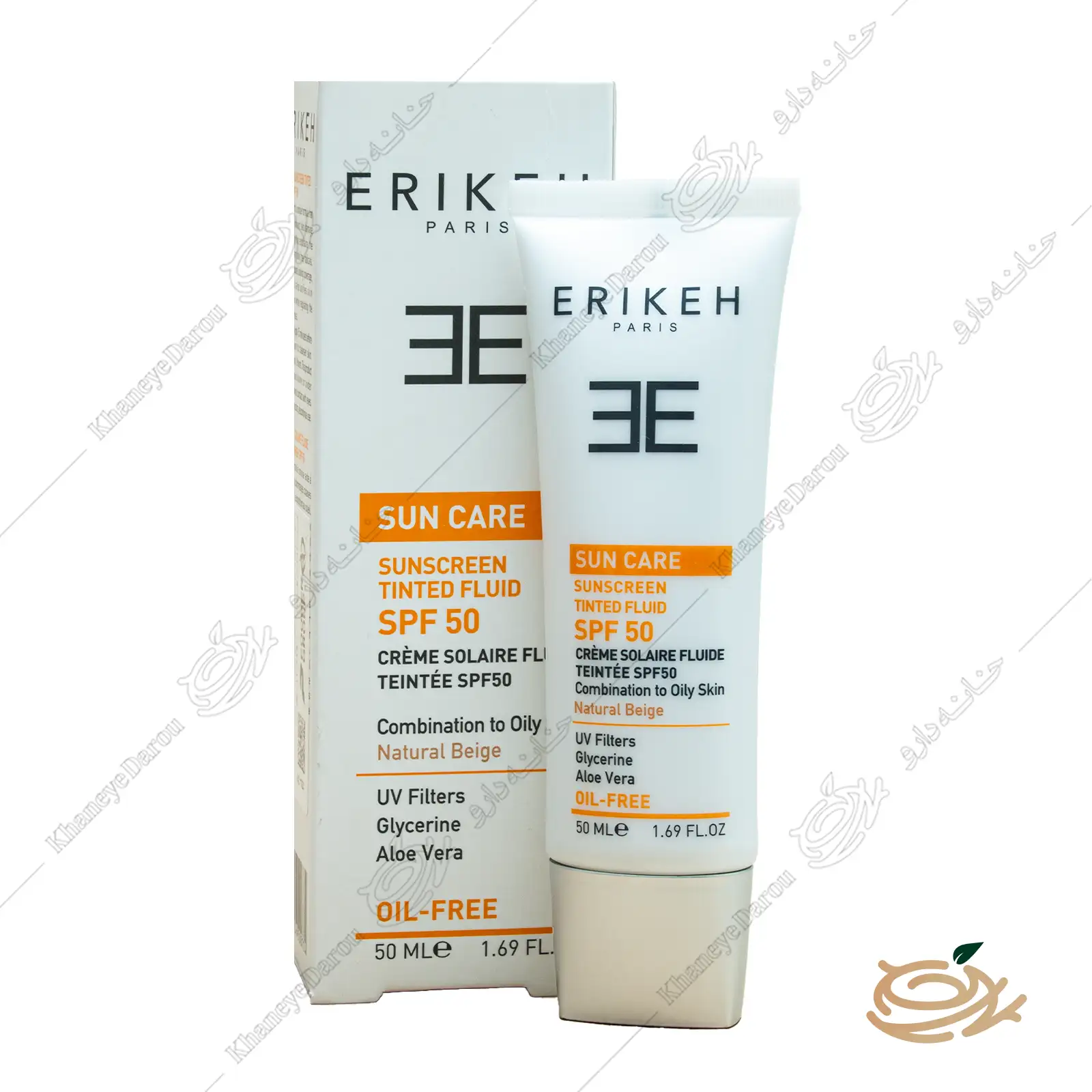 erikeh-sunscreen-fluid-for-combination-to-oily-skin تصویر فلوئید ضد آفتاب پوست مختلط و چرب اریکه