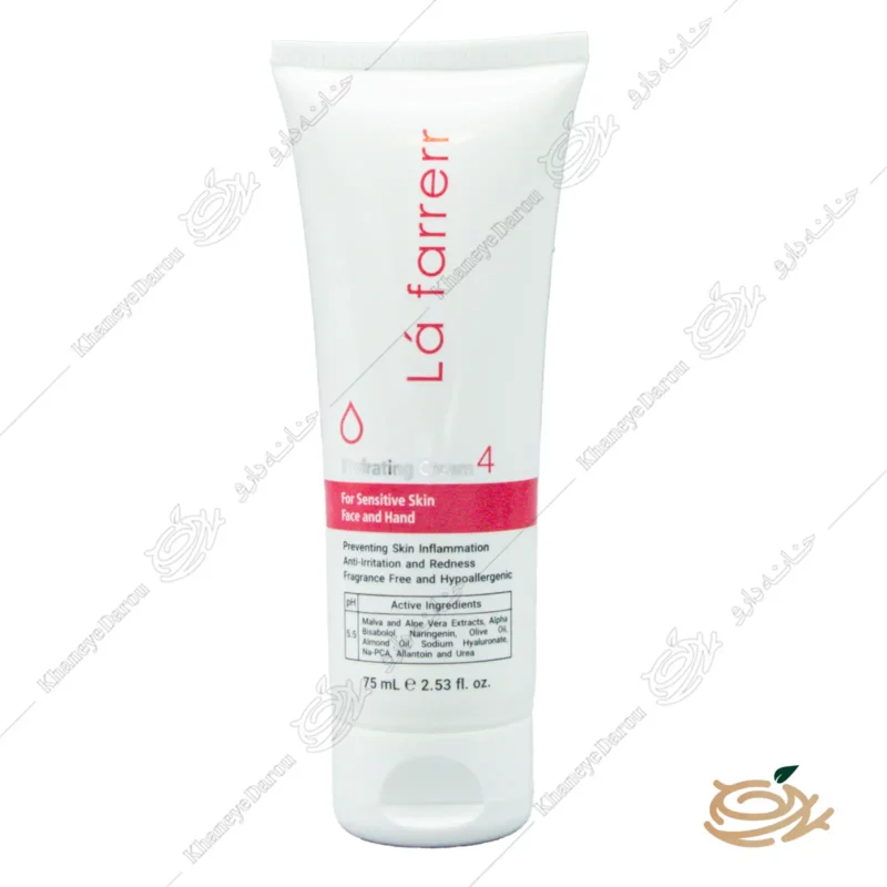 کرم آبرسان لافارر پوست حساس مناسب صورت و دست شماره ۴