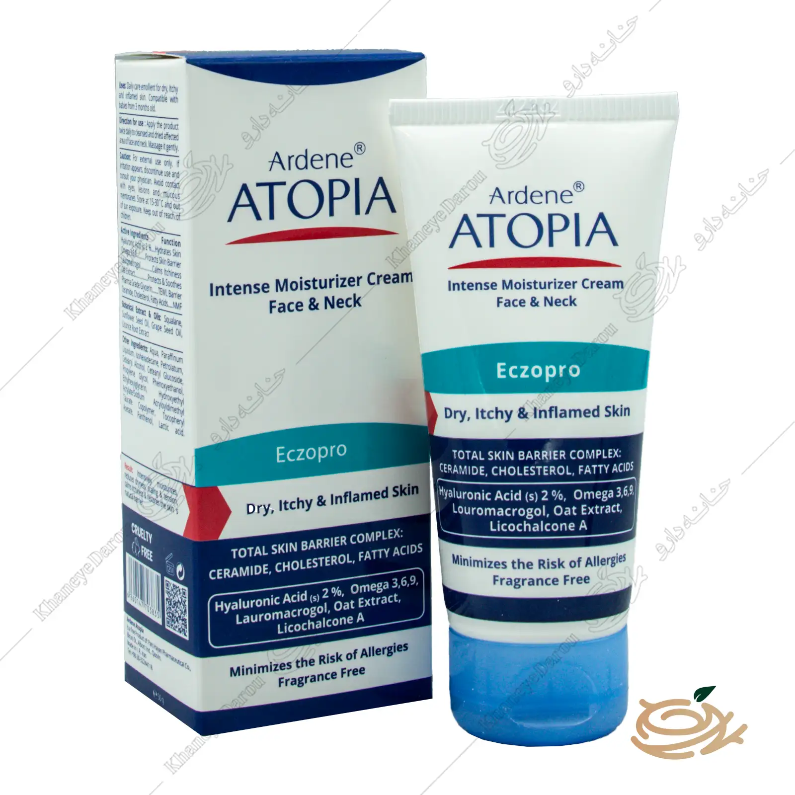 atopia-ardene-healing-soothing-cream-face-hand تصویر کرم مرطوب کننده و التیام بخش دست و صورت سنسی پرو آتوپیا آردن