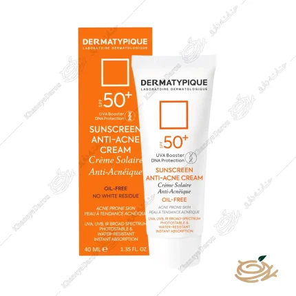 کرم ضد آفتاب بی رنگ پوست چرب و جوش دار درماتیپیک SPF50