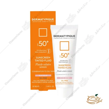 ضد آفتاب رنگی فلویید پوست مختلط و چرب SPF50 رز بژ درماتیپیک
