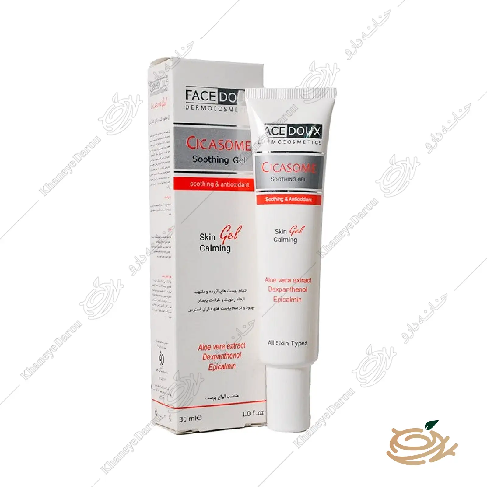 face-doux-cicasome-soothing-and-antioxidant-gel ژل مرطوب کننده سیکازوم فیس دوکس