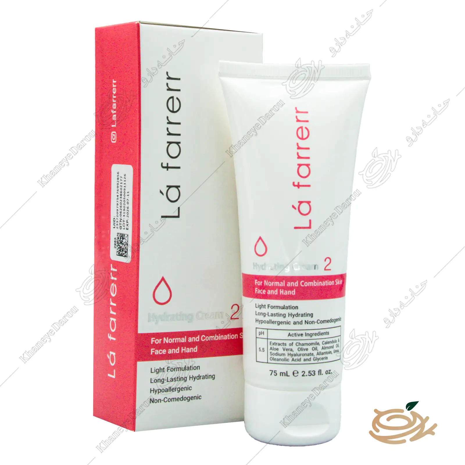 la-farrerr-moisturizing-cream-for-normal-and-combination-skin تصویر کرم مرطوب کننده و آبرسان مخصوص پوست های نرمال و مختلط لافارر شماره ۲