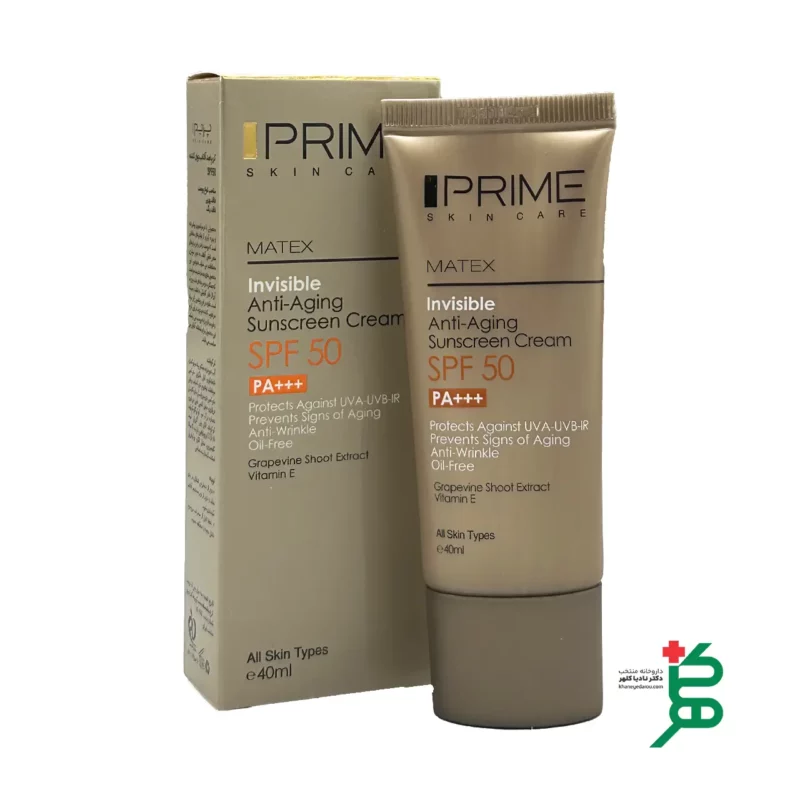 تصویر کرم ضد آفتاب جوان کننده پریم بی رنگ