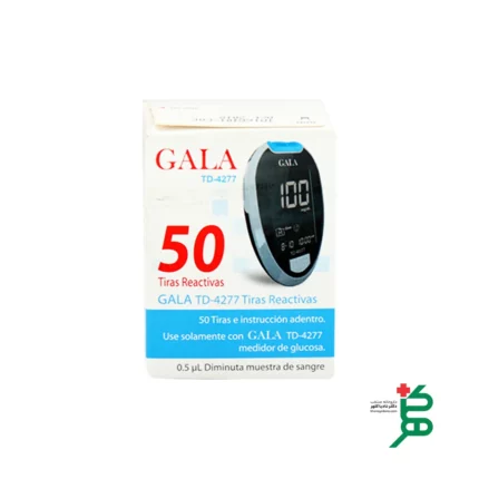 تصویر نوار تست قند خون گالا 50 عددی