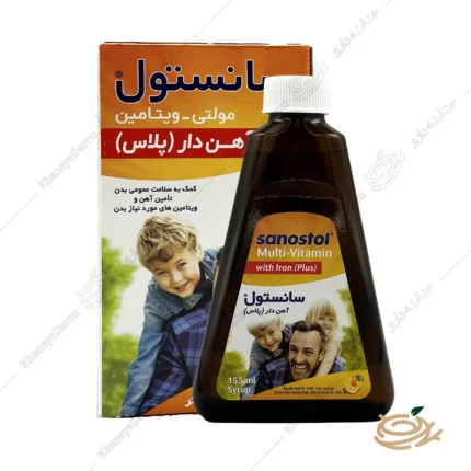 تصویر شربت مولتی ویتامین آهن دار سانستول