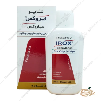 تصویر شامپو ضد شوره سباروکس ایروکس مناسب مو چرب