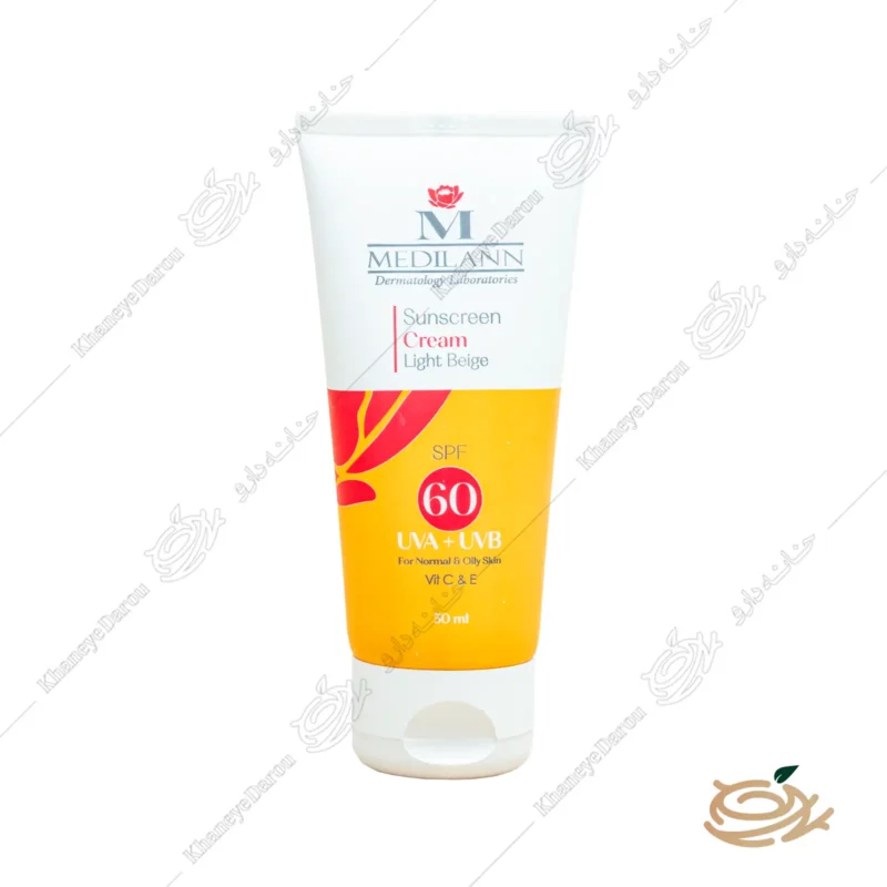 کرم ضد آفتاب رنگی مدیلن پوست چرب و معمولی SPF60