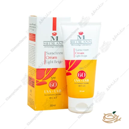 تصویر کرم ضد آفتاب رنگی مدیلن پوست چرب و معمولی SPF60