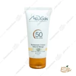 کرم ضد آفتاب رنگی مدیسان SPF50 پوست خشک و معمولی