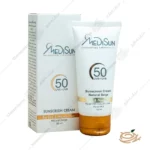 تصویر کرم ضد آفتاب رنگی مدیسان SPF50 پوست خشک و معمولی