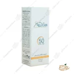 بسته بندی کرم ضد آفتاب رنگی مدیسان SPF50 پوست خشک و معمولی