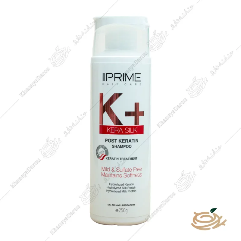 شامپو موهای کراتینه شده پرایم +K 1 شامپو موهای کراتینه شده پرایم +K