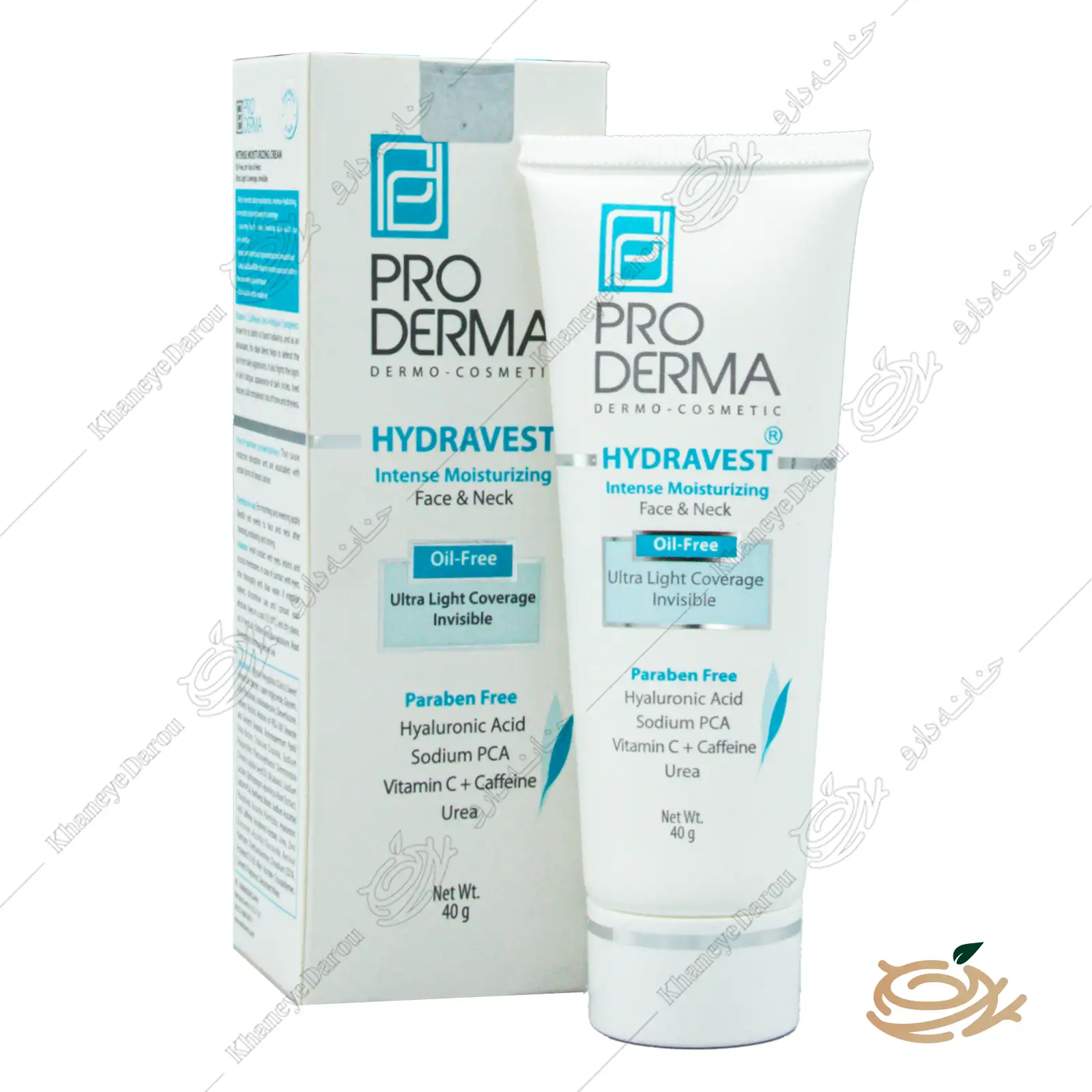 pro-derma-hydravest-intense-moisturizing-cream تصویر کرم مرطوب کننده پرودرما قوی فاقد چربی مناسب پوست صورت و گردن