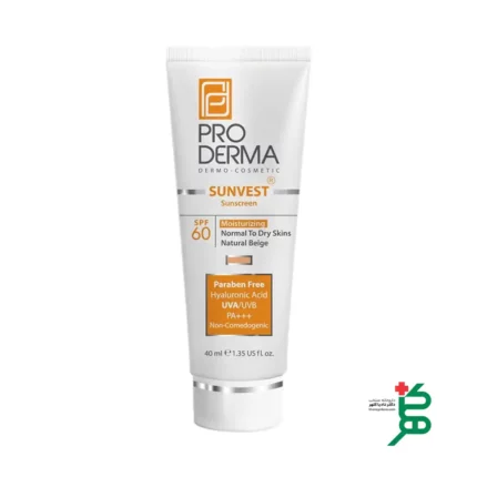 ضدآفتاب رنگ بژ طبیعی پرودرما (SPF 60)