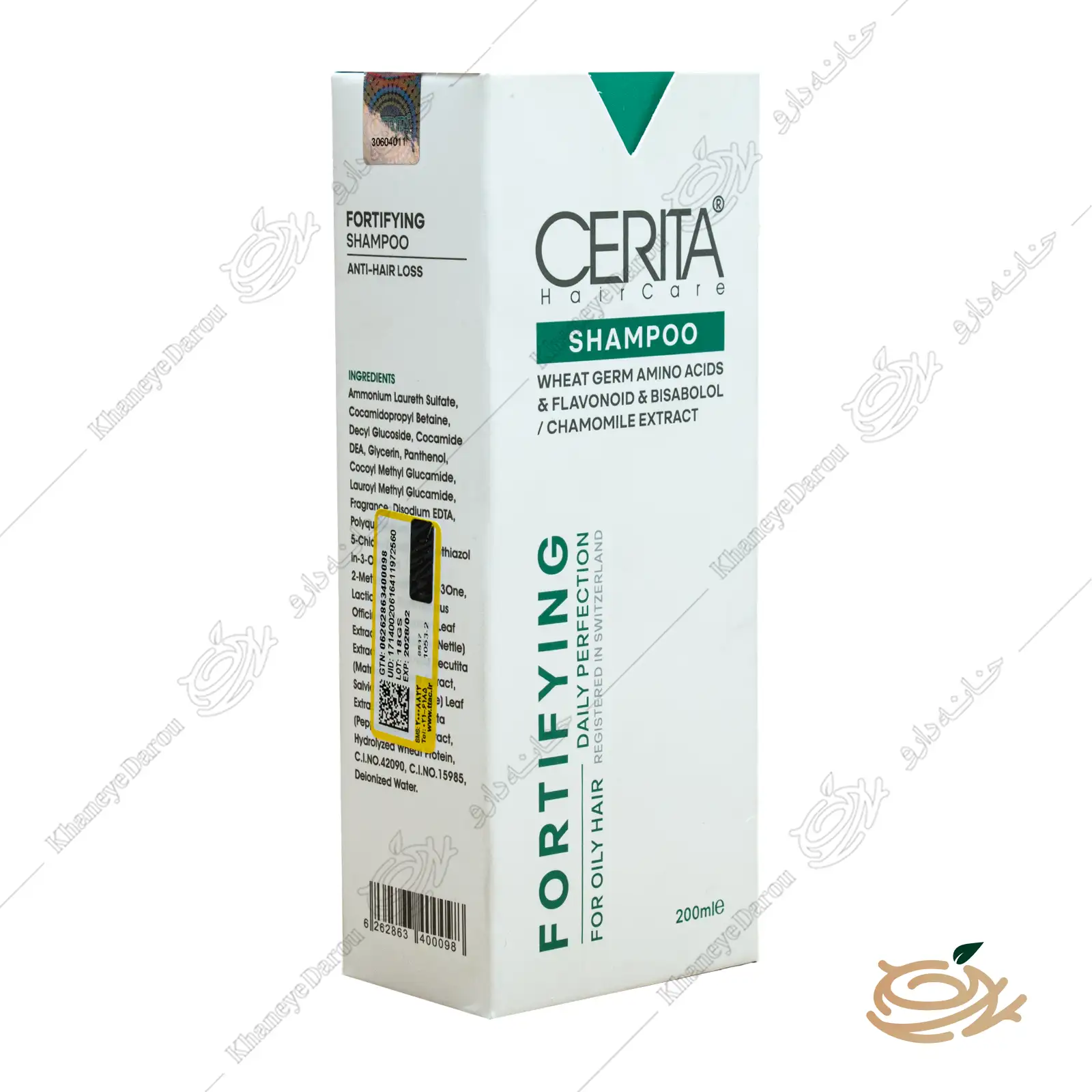 cerita-fortifying-and-anti-loss-shampoo-for-oily-hair-4 بسته بندی شامپو ضد ریزش موی چرب سریتا