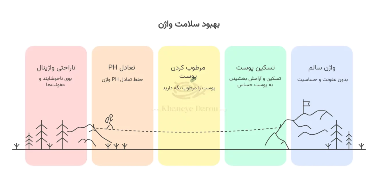 ژل بهداشتی بانوان لامینین حجم 200 میلی لیتر 2 laminin intimate cleansing gel info