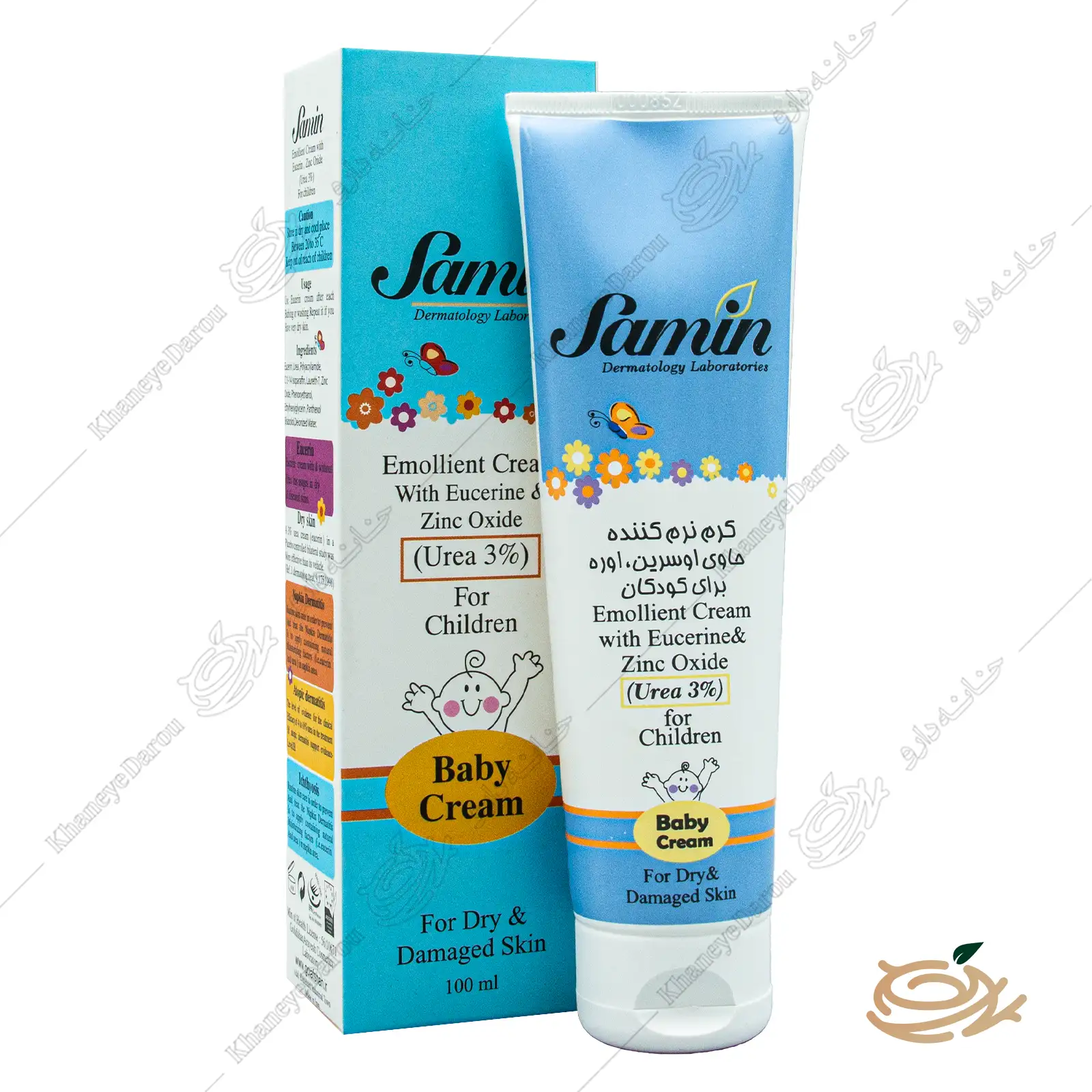 samin-emollient-cream-with-eucerine-urea-3-for-children تصویر کرم نرم کننده اوسرین اوره 3 درصد کودکان ثمین