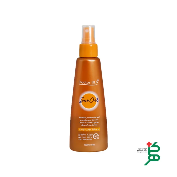 اسپری روغن آفتاب SPF10 دکتر ژیلا