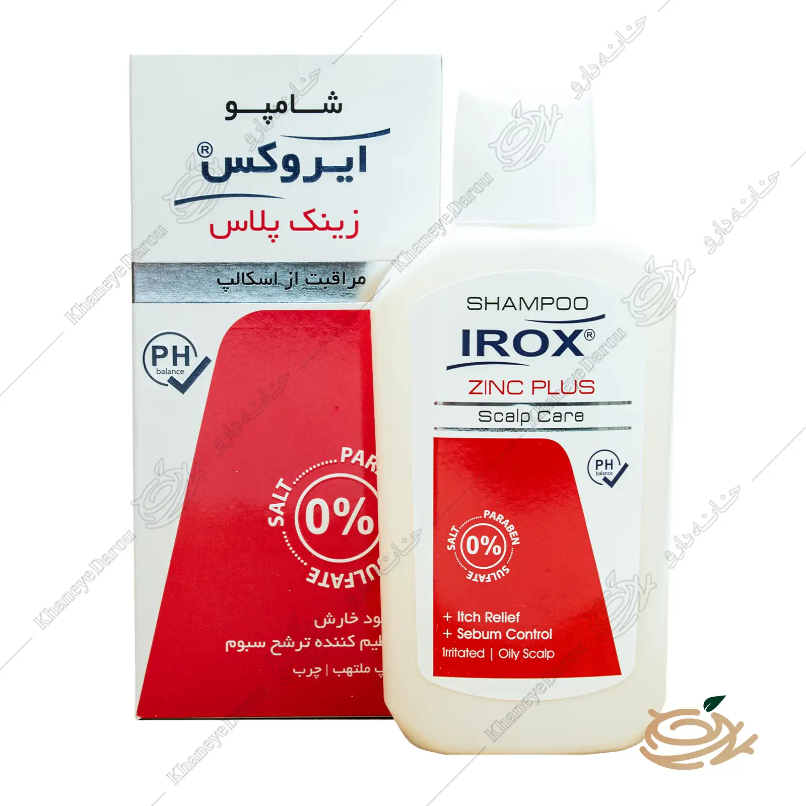irox-zinc-plus-oily-scalp-shampoo تصویر شامپو زینک پلاس ایروکس فاقد سولفات