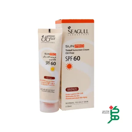 کرم ضد آفتاب رنگی برنزه SPF60 سی گل