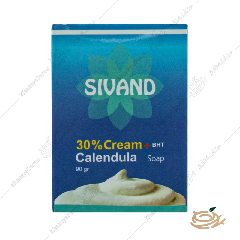 تصویر صابون کرم دار سیوند حاوی کالاندولا