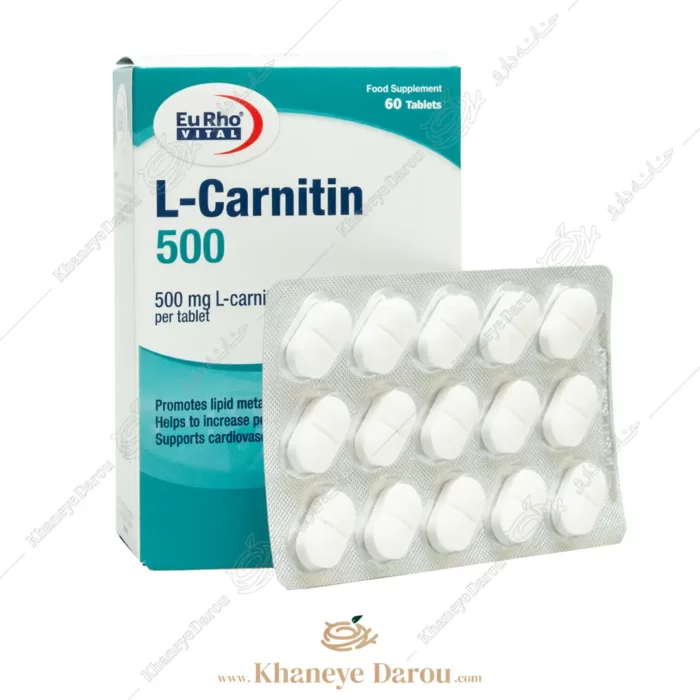 قرص ال کارنیتین 500 میلی گرم یوروویتال 60 عدد