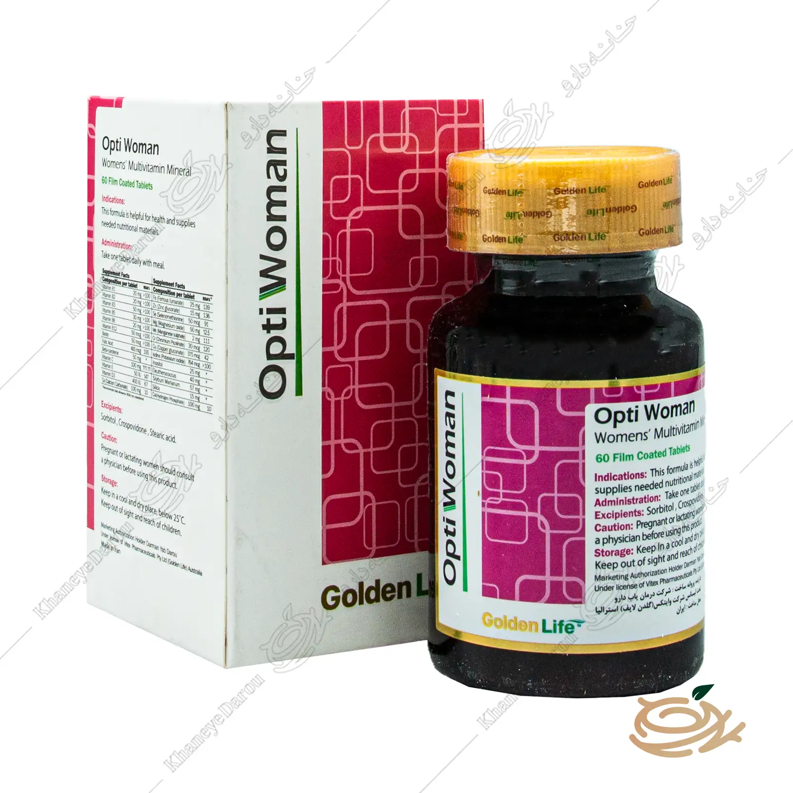golden-life-opti-woman تصویر قرص اپتی وومن گلدن لایف