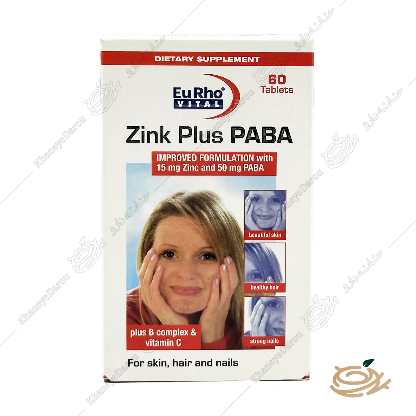 eurho-vital-zink-plus-paba-1 قرص زینک پلاس پابا یوروویتال