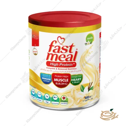 تصویر پودر فست میل پر پروتئین وانیلی