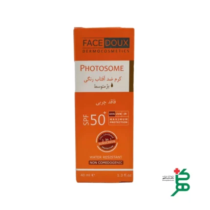 کرم ضد آفتاب بژ متوسط spf 50 فیس دوکس