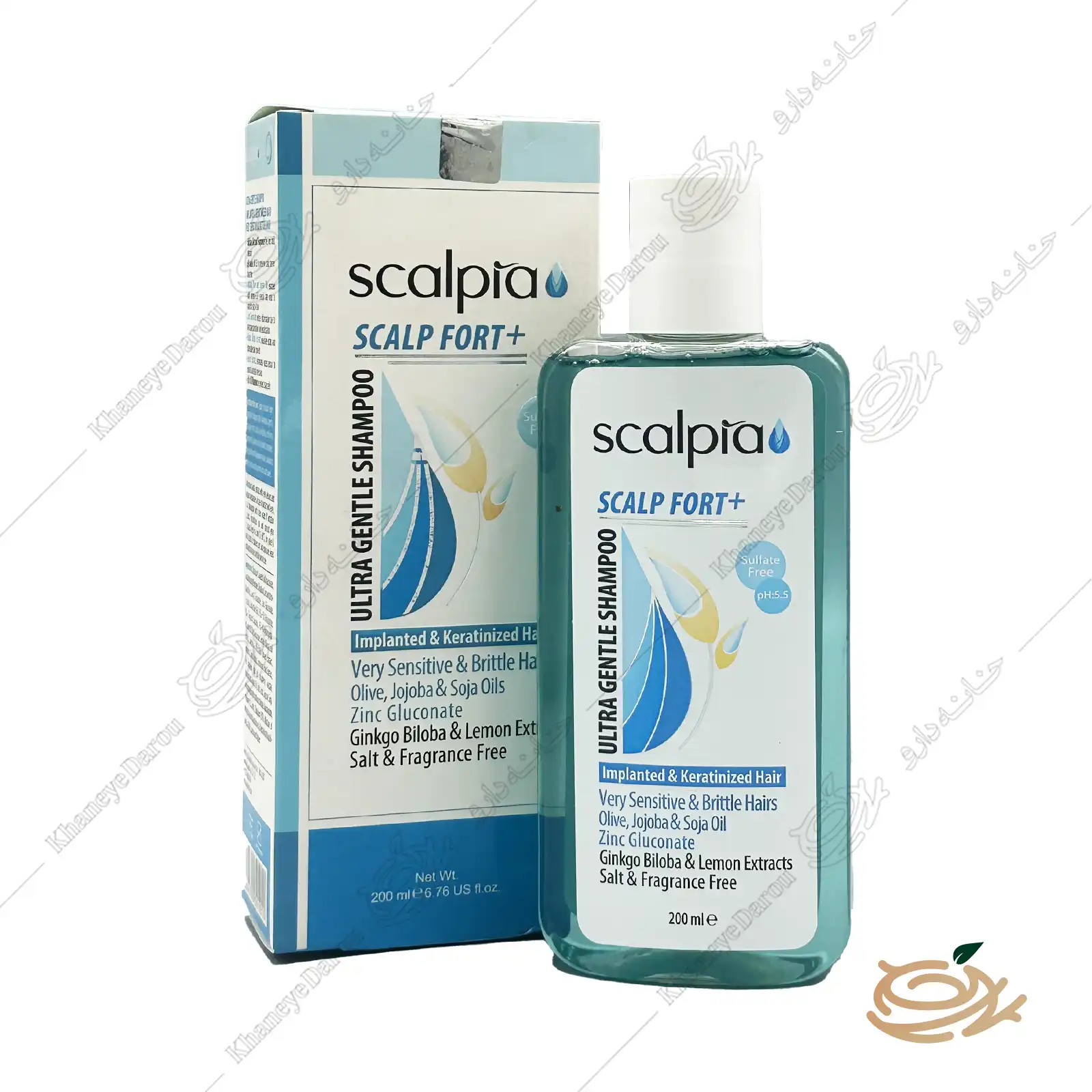 scalpia-ultra-gentle-shampoo-scalp-fort-plus تصویر شامپو اسکالپیا مناسب موهای حساس و شکننده