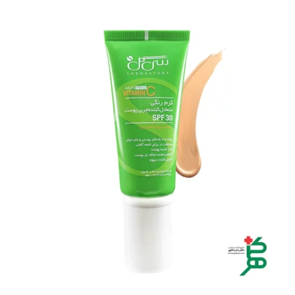 کرم رنگی متعادل کننده چربی پوست SPF 30 حاوی ویتامین C