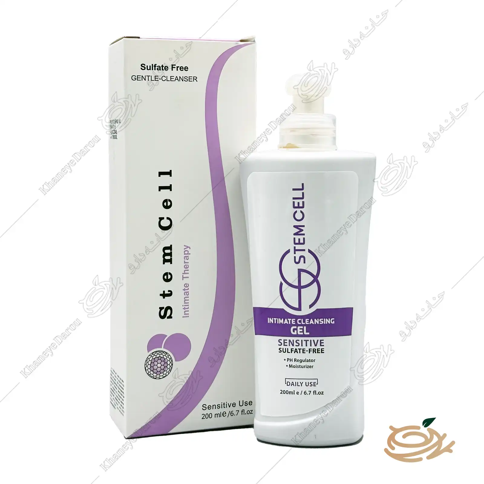 stem-cell-intimate-gentle-gel-1 تصویر ژل بهداشتی بانوان استم سل با بستهب ندی شیک و ترکیبات گیاهی مناسب برای بهداشت روزانه بانوان