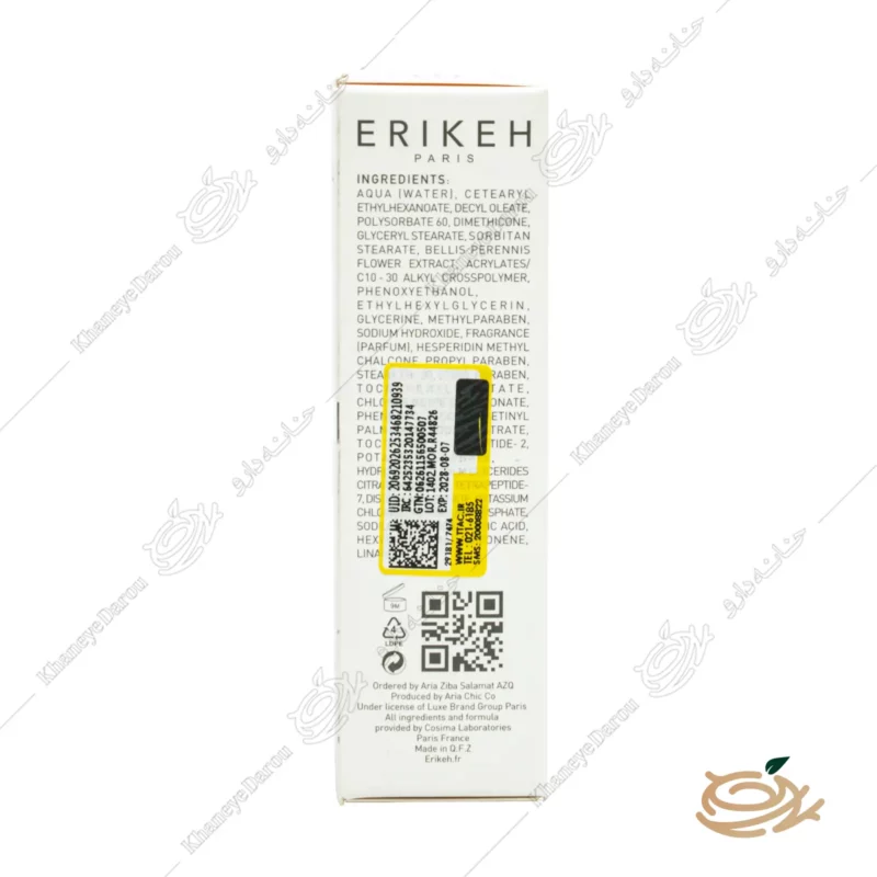 کرم دور چشم 4 در 1 اریکه 2 ترکیبات کرم دور چشم اریکه مدل Eye care 4in1