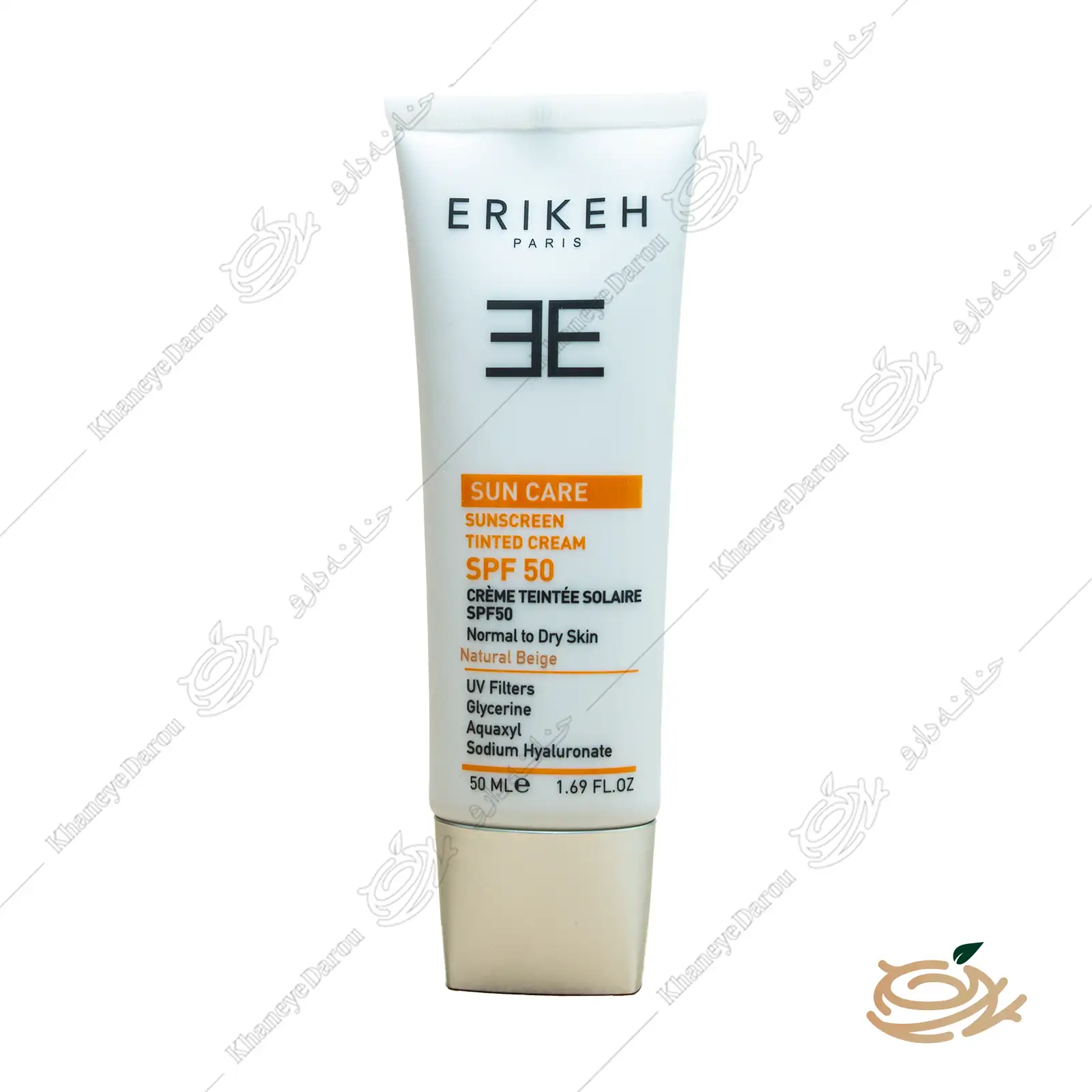 erikeh-sunscreen-cream-tinted-spf50-1 کرم ضد آفتاب اریکه پوست خشک بژ روشن