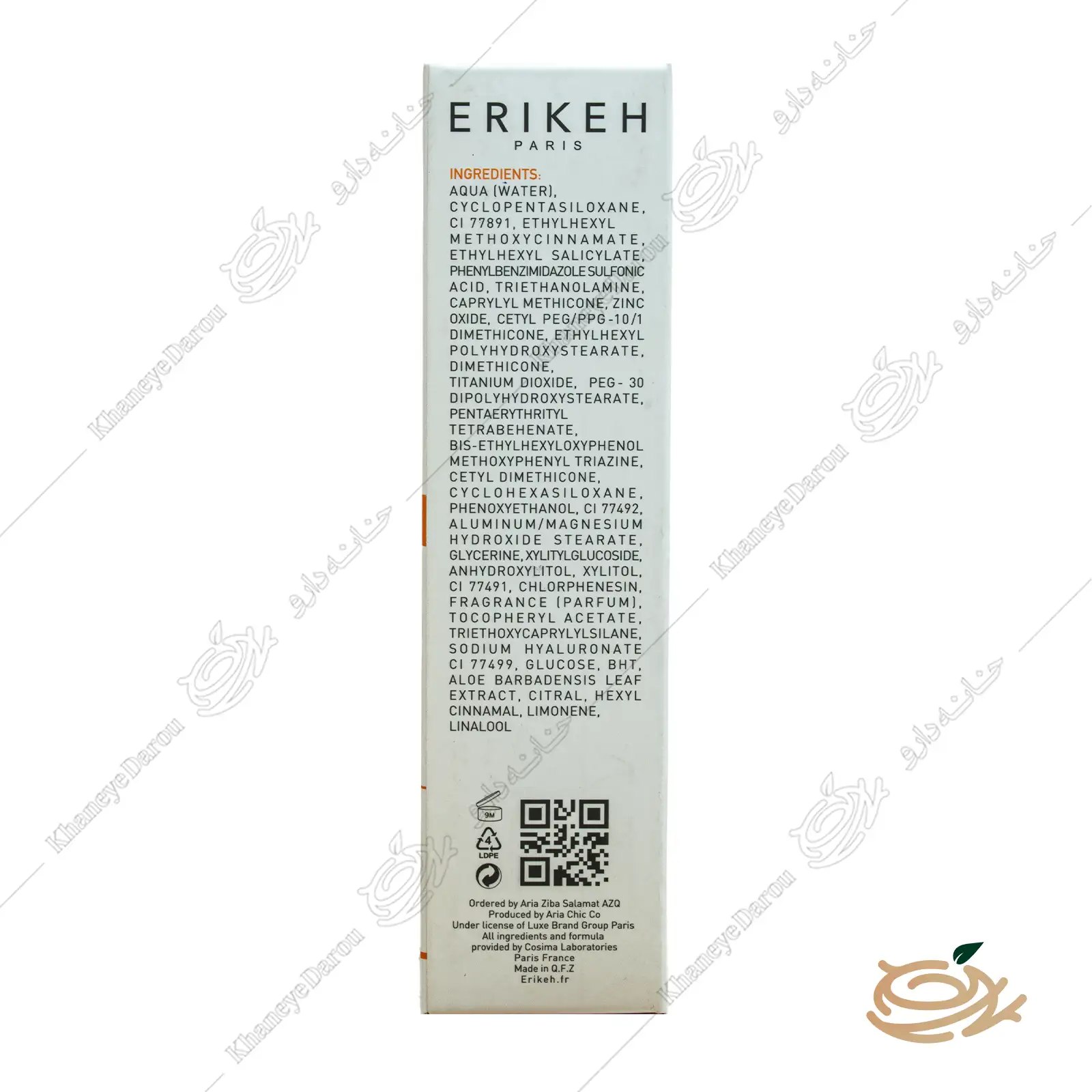 erikeh-sunscreen-cream-tinted-spf50-3 توضیحات کرم ضد آفتاب اریکه پوست خشک