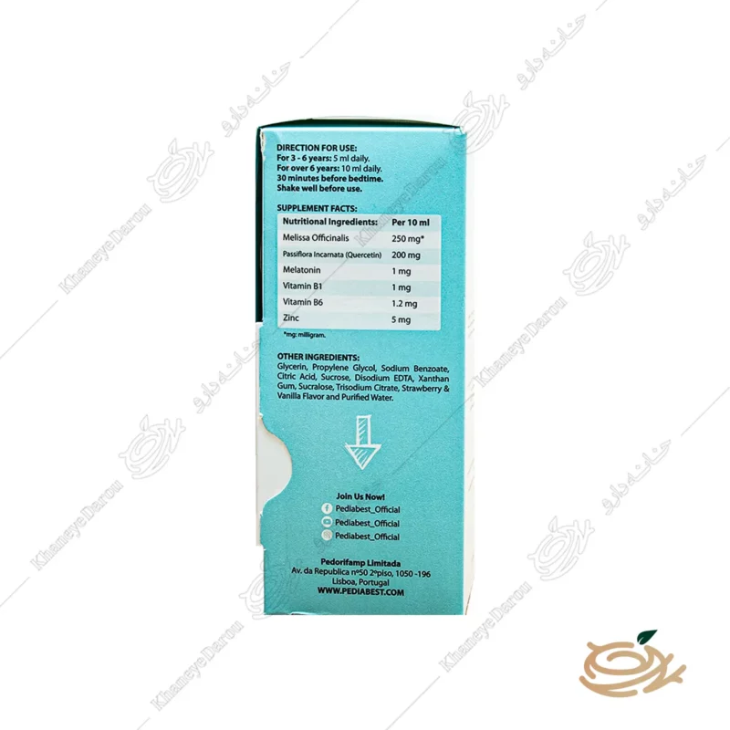 ترکیبات شربت پدیابست اسلیپ