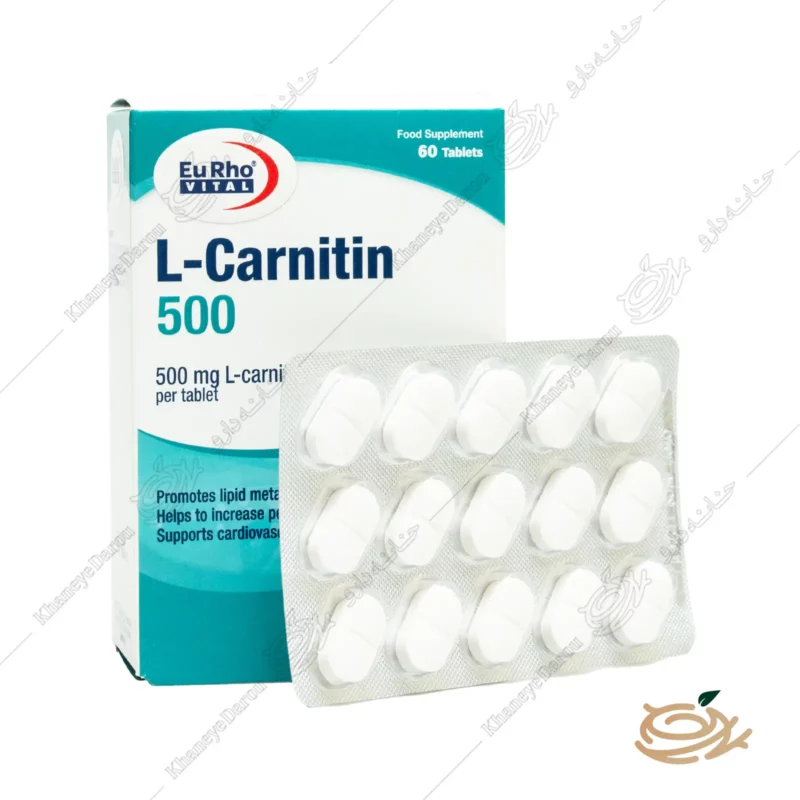 قرص ال کارنیتین 500 میلی گرم یوروویتال 60 عدد