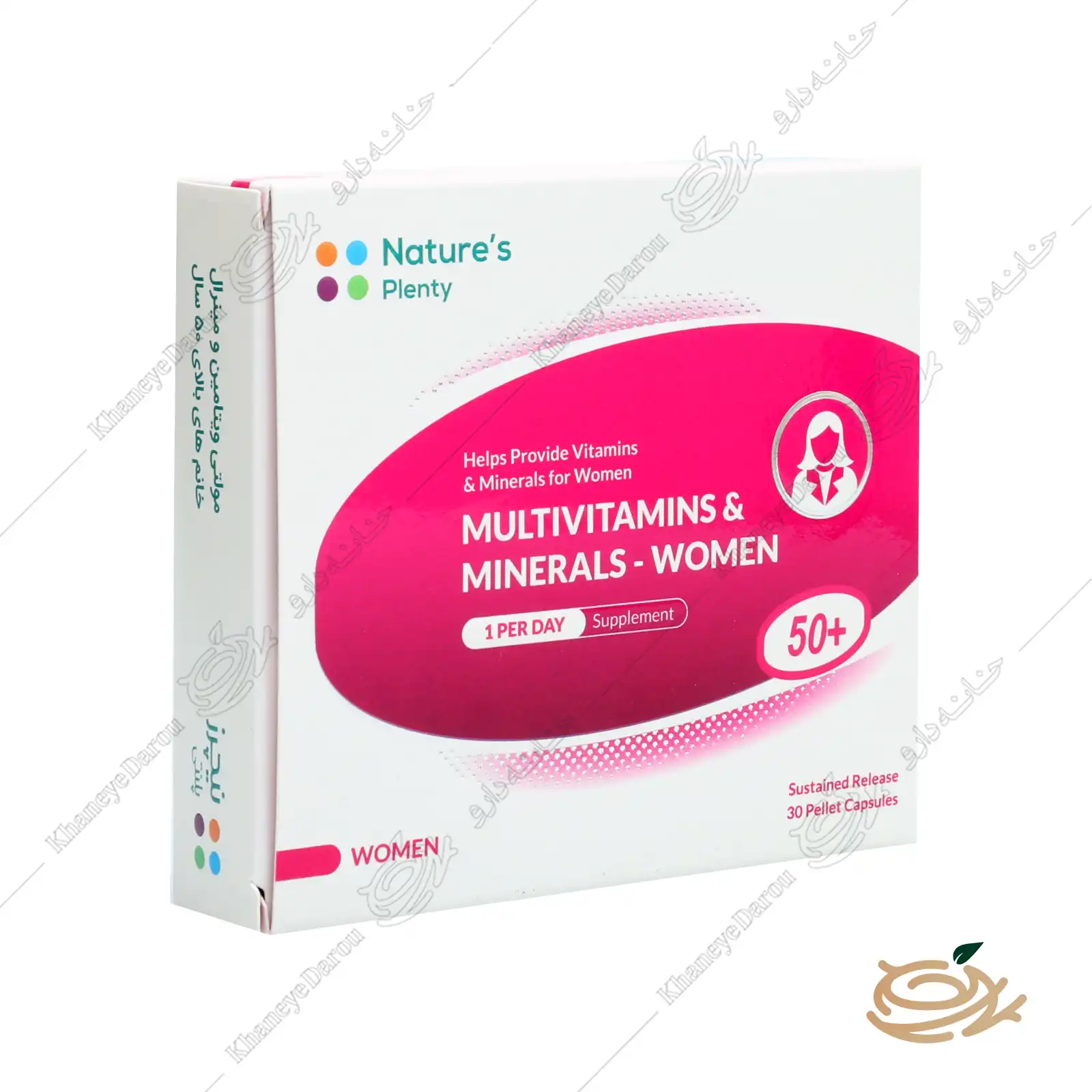 natures-plenty-multivitamins-women-over-50-1 بسته بندی کپسول مولتی ویتامین و مینرال خانم های بالای 50 سال نیچرز پلنتی