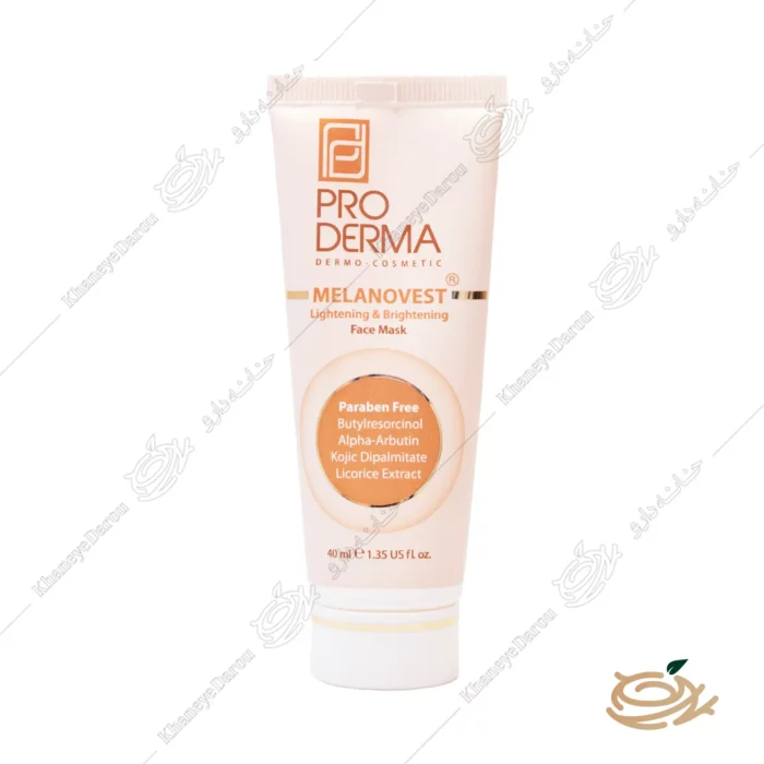 ماسک روشن کننده صورت پرودرما مدل MELANOVEST وزن 40 گرم