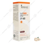 بسته بندی کرم ضد آفتاب سی گل فاقد چربی SPF60 رنگ برنزه