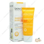 تصویر کرم ضد آفتاب اسکین وان پوست چرب بی رنگ