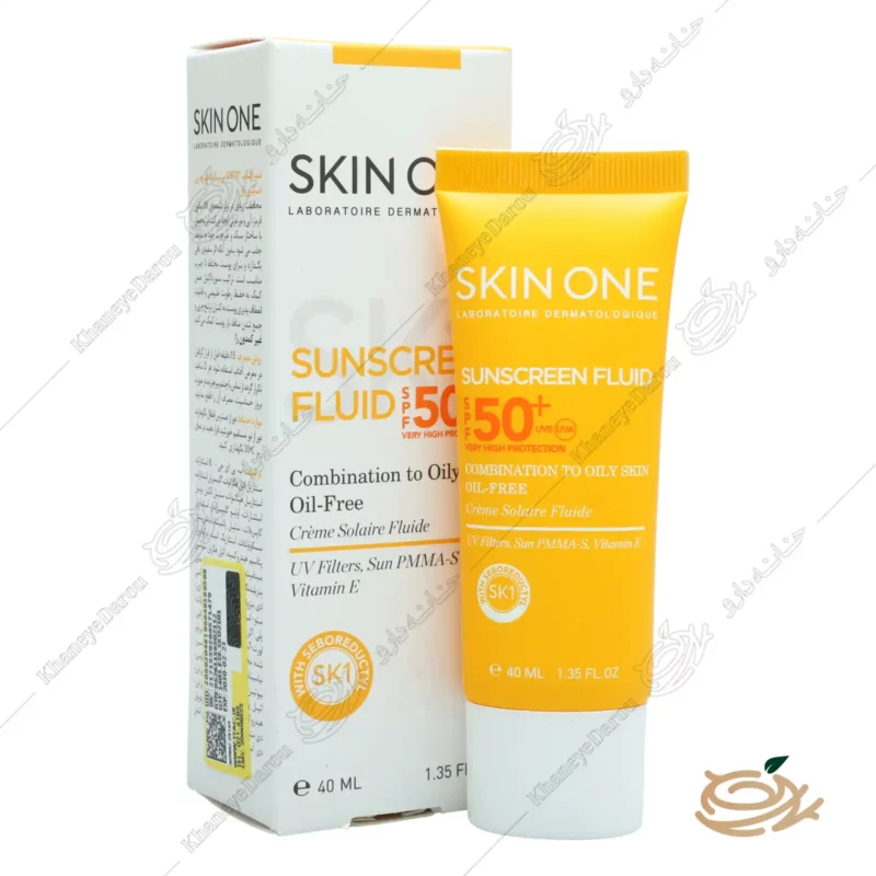 تصویر کرم ضد آفتاب اسکین وان پوست چرب بی رنگ