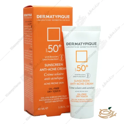 تصویر ضد آفتاب بی رنگ فاقد چربی درماتیپیک SPF50
