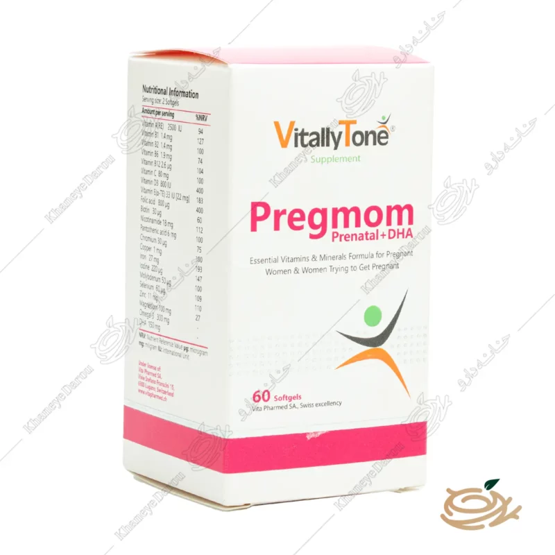 بسته بندی قرص پرگمام ویتالی تون