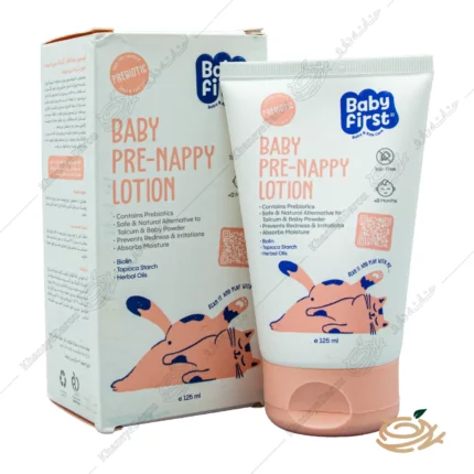 تصویر لوسیون محافظ پای کودک بیبی فرست