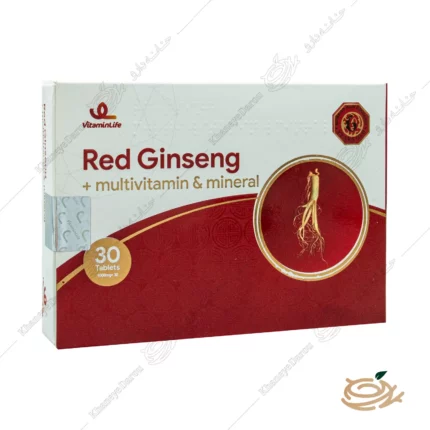 تصویر قرص رد جینسینگ پلاس مولتی ویتامین و مینرال