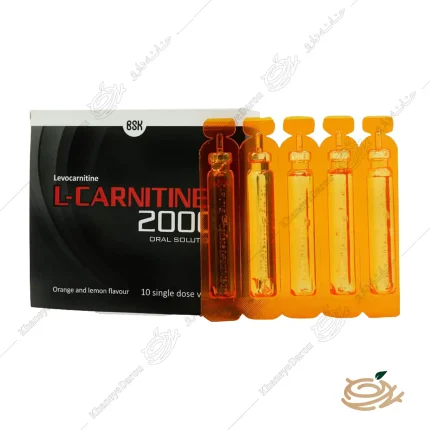 محلول خوراکی ال کارنیتین 2000 بی اس کی 10 عدد